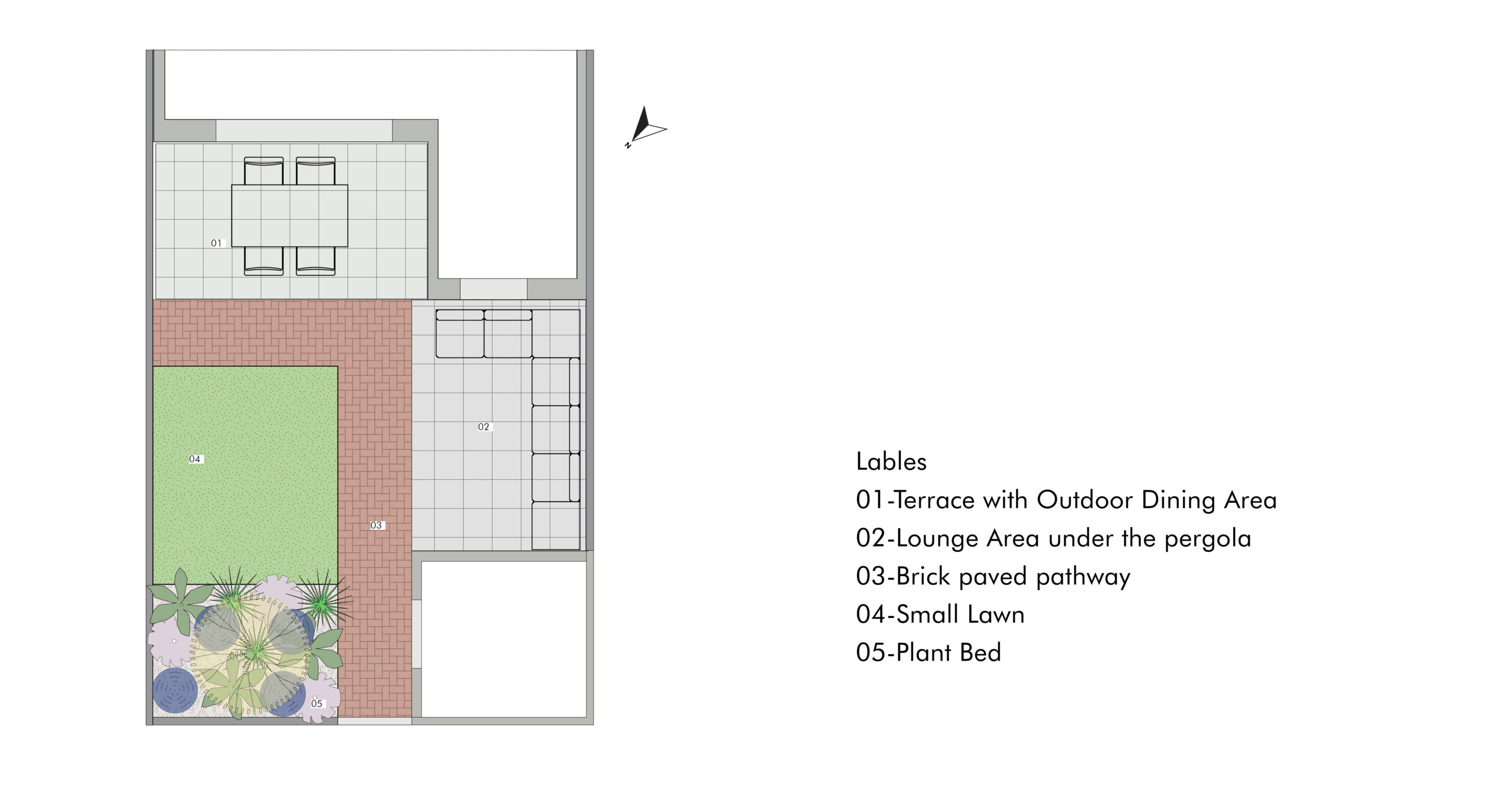 Backyards plan drawing